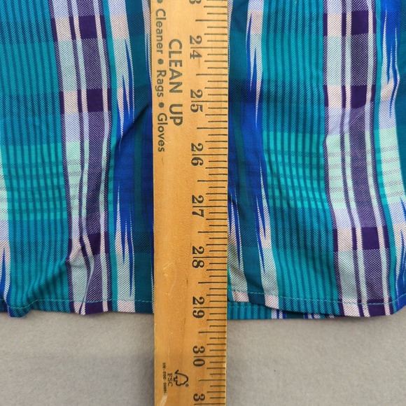 Wrangler Retro Western Shirt Womens XL Pearl Snap Rayon Aztec Bell Sleeve - Picture 6 of 11